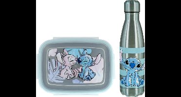 Lilo & Stitch Lunchset - Aluminium Lunchbox - Aluminium Drinkfles