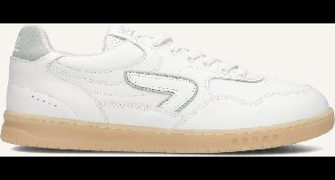 HUB Vancouver Sneakers Heren - Leren Sneaker - Wit - Maat 46
