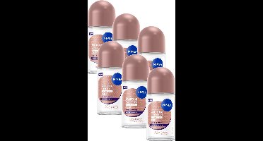 NIVEA Derma Control Clinical Ultra Comfort Deodorant Roller - 100u Anti‑transpirantbescherming - Provitamine B5 - Voordeelverpakking - 6x50ml