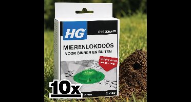10 x HG Mierenlokdoos 2 stuks per verpakking - Mierenbestrijding - Mierenlokdoos - Mierenbestrijding Binnen En Buiten - Mierenbestrijding Tot In Het Nest