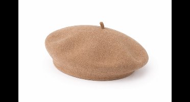 Baret - Taupe - Wol - In 15+ Kleuren