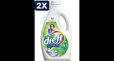 2 x Dreft - Vloeibaar Wasmiddel - Gekleurde Was - Blauwe Droom - 32 Wasbeurten