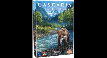 White Goblin Games - Cascadia: Rolling Rivers - Dobbelspel - 1 tot 4 spelers - Gezelschapsspel - Natuur & Strategie - Flip-Roll-and-Write spel