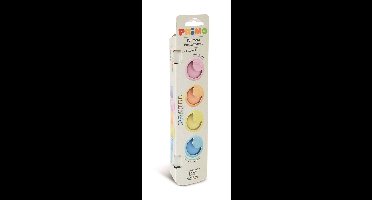 Primo plakkaatverf pastel set - 6 kleuren in potje 25 ml.