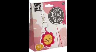 Creative Craft Group haakpakket sleutelhanger zon inclusief naald en draad.