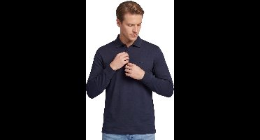 Hugo Boss polo lange mouw donkerblauw