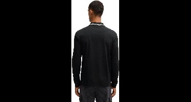 Hugo Boss polo lange mouw zwart