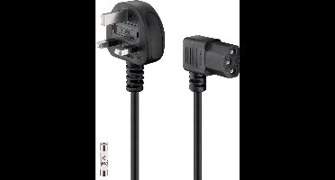 Goobay UK Appliance Connection Cable, 2 m, Black