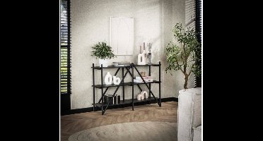 Wandkast 130cm 3 laags Piega - Grijs