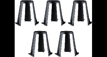 Paulmann 92401 accessoire-afstandhouders voor inbouwspots, set van 10, 62-90 mm, zwart kunststof