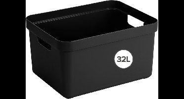 Sunware Sigma Home opbergbox 32L - 44.5x34.5x24.3 cm - Zwart