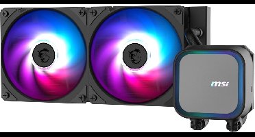 MSI MAG Coreliquid A13 240 - CPU koeler - 2x 120mm fans - Zwart
