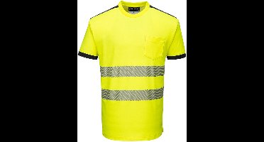 Portwest T181 - Hi-Vis Vision T-shirt - Geel/zwart - R Maat L