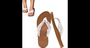 Maat 41 Comfortabele Dames Teenslippers met Voetboogondersteuning, Antislip Zool, Ideaal voor Yoga en Thuisgebruik