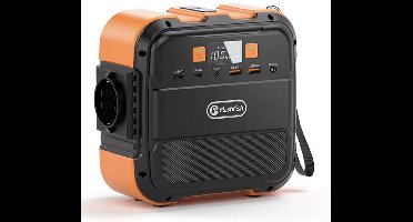 LUMÉ STORE Powerstation - Solar Powerbank - Thuisbatterij - Ecoflow - Bluetti - Stroomgenerator - USB-C - LED Lamp - Oranje