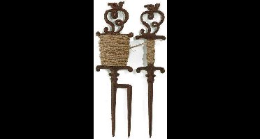 De pootlijn set - antiekbruin