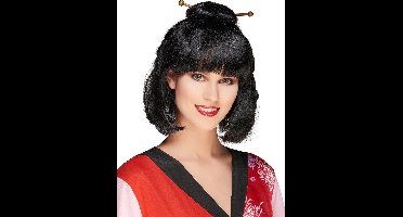 Vegaoo - Zwarte Chinese damespruik - Zwart - One Size