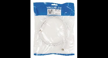 Platte High Speed HDMI kabel met ethernet HDMI connector - HDMI connector 1,50 m wit