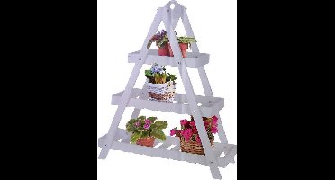 ProGarden - Etagère - 3-laags - driehoek - MDF - wit