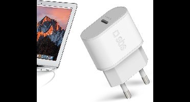 SBS Mobile Ultra Fast USB-C PD 30W Thuislader 3.0A - Wit