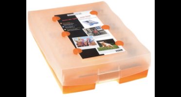 HAN CROCO 9988-643 Flashcards Blauw (doorschijnend) Aantal kaarten (max.): 2.000 kaarten DIN A8 liggend