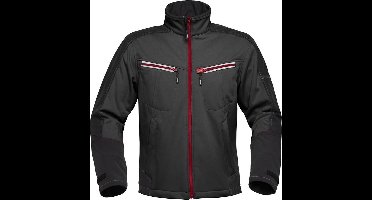 Havep 40145 Softshell Zwart/Charcoal Grijs maat S