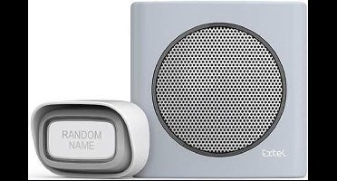 Extel diBi Flash soft grey draadloze deurbel