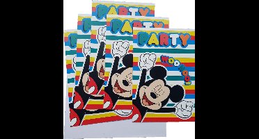 Uitnodigingen Disney's Mickey mouse Party 5 stuks - Copy
