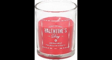 Arti Casa Valentijnskaars In Glas Met Rozengeur 6x7 Cm Rood
