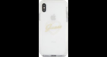 Guess shockproof heart - goud - for iPhone X