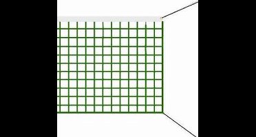Non-branded Volleybal Trainingsnet Ø 2,5 Mm, 900 X 100 Cm