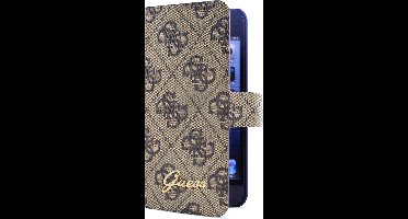 iPhone 5S/5 hoesje - Guess - Bruin - Stof