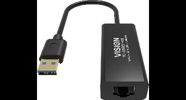 Vision TC-USBETH/BL netwerkkaart Ethernet
