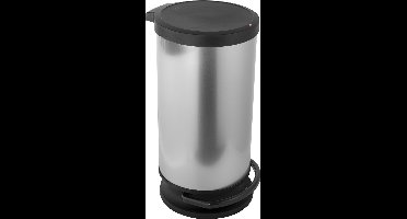 Rotho Paso Pedaalemmer - 30 l - Kunststof - Zilver Metallic