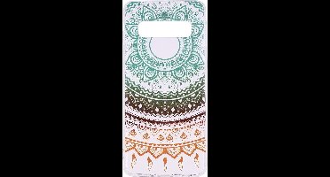 Shop4 - Geschikt voor Samsung Galaxy S10 Hoesje - Zachte Back Case Gekleurde Mandala