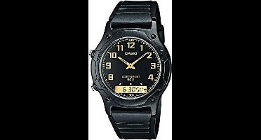 Casio AW-49H-1B -Zwart met goudkleurige index