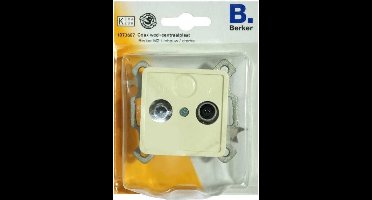 BERKER M2 coax wcd+centraalplaat, inbouw | CREME