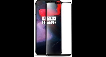 Screenprotector geschikt voor OnePlus 6 Screenprotector Glazen Gehard | Full Cover Volledig Beeld | Tempered Glass - van iCall