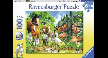 Ravensburger puzzel Dierenbijeenkomst - Legpuzzel - 100 stukjes