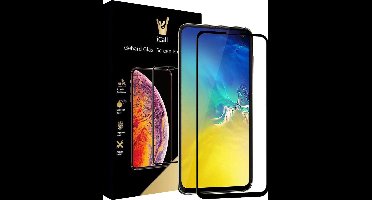 Screenprotector geschikt voor Samsung Galaxy S10e - Tempered Glass Gehard Glas - Full Screen Cover Volledig Beeld