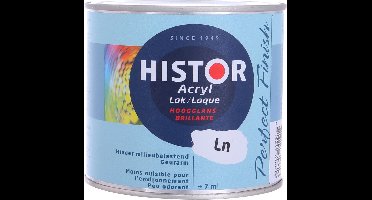 Histor Perfect Finish Zijdeglans Lak Acryl RAL9016 Verkeerswit 1 Liter