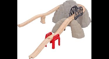 Mentari - Berg met brug en rails