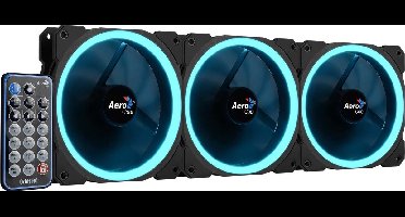 Aerocool Orbit RC ARGB 3 Pack | 120mm Case Fans met Remote Control
