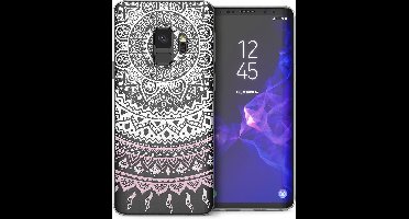 Hoesje geschikt voor Samsung Galaxy S9 Hoesje Transparant Siliconen TPU Soft Gel Case met Mandala Patroon Dromenvanger - Dreamcatcher Cover van iCall