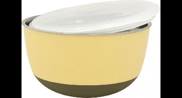 Duvo+ Eetkom met deksel matte balance Geel Ø22,5cm - 2900ml