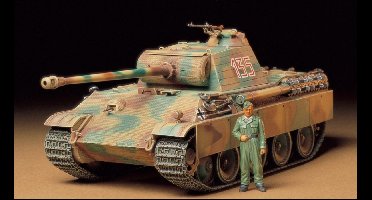 Tamiya Modelbouwpakket Militaire voertuigen - 35170 German SdKfz.171 Panther Aus.G Ea. w/1 Figure Plastic - 1:35 - Modelbouw