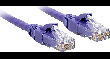 Lindy RJ-45 Cat6 U/UTP 2 m netwerkkabel U/UTP (UTP) Violet