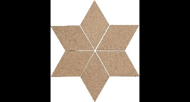 Muurdecoratie, h: 6,5-29,5 cm, MDF, ruiten, 6 stuks, dikte 5