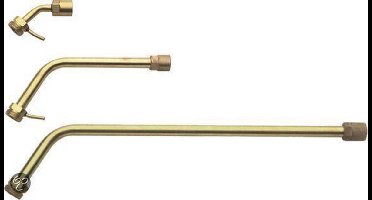 SIEVERT HALSPIJP 18CM - MESSING MET OPHANGHAAK