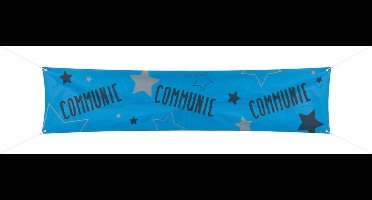 Folat - Banner Communie Blauw - communie versiering - communie